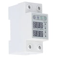 thumbnail image 4 of Protector de corriente AC220V, pantalla LED inteligente, relé Protector de voltaje para el hogar, protección contra sobrevoltaje y bajo voltaje, 63A, 4 of 8