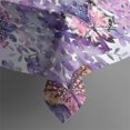 thumbnail image 5 of Purple Butterfly Flower Pattern Square Tablecloth,Waterproof Square Table Cover,Wipeable Spillproof Washable Table Cover for Home Kitchen Party Decor 42"X42"(107x107cm), 5 of 6