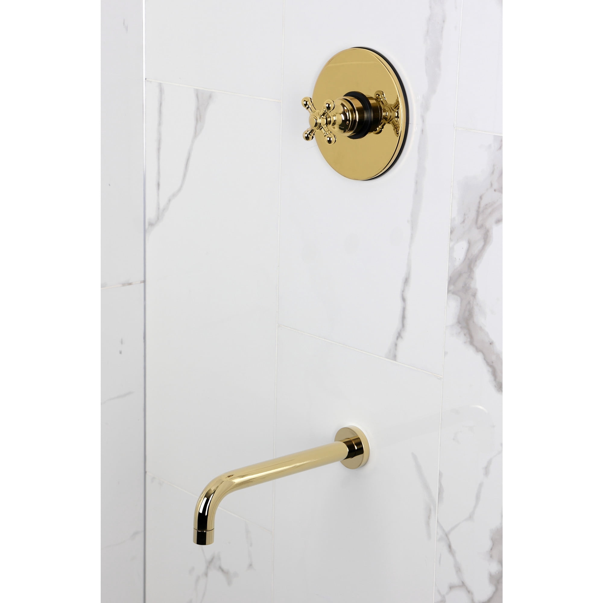 Kingston Brass KB6332BXTO Metropolitan Single-Handle Pressure Balanced Tub Faucet in Polished Brass