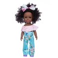 thumbnail image 2 of XWSHYW Juguetes para Niños Pequeños Juguete Negro Rizado Lindo Del Bebé Del Vinilo de Los 35Cm Del Bebé Negro Negro, 2 of 6