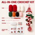 thumbnail image 5 of KRONDO Crochet Christmas Spiral Ornament DIY Kit, 3D Christmas Hanging Decor with Soft Yarn & Ergonomic Hook for Beginner Crafters, 5 of 10