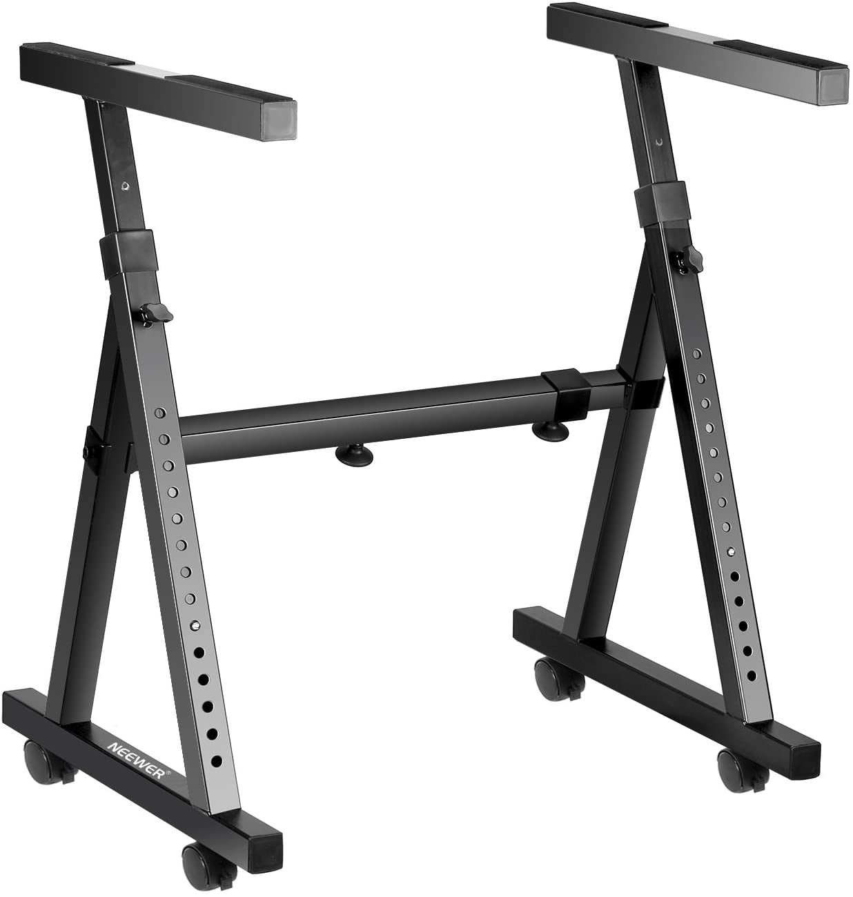 Neewer Heavy Duty ZStyle Keyboard Piano Stand with Swivel Casters in