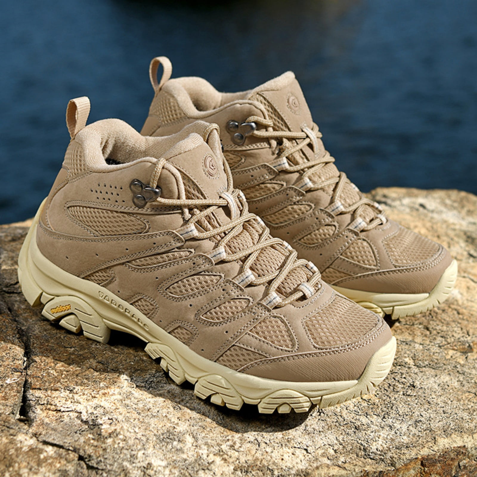LASUDRAA Mens and Womens Ankle-High Hiking Boots Lightweight Outdoor Shoes for Trekking Trails Walking Couples Sneakers