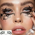 Halloween Witch Eye Makeup Temporary Tattoos for Men and Women, 10 Pack