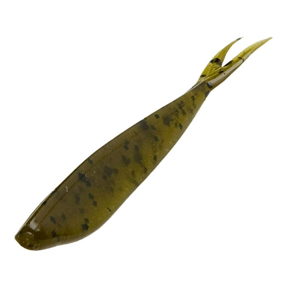 Zoom Tiny Fluke 3'' Green Pumpkin 20pk