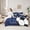 Blue E, variant on Feelyou Initial E Twin Bedding Sets 7-Piece, Football Soccer Cartoon Bedding Comforter Set