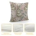 thumbnail image 4 of Nawypu  Cute Bunny Rabbits Throw Pillow Covers Pillowcases Pink Easter Eggs Decorative Square Pillow Case Cushion Covers Standard Size for Sofa Couch Outdoor Bed Pillow Protectors, 4 of 5