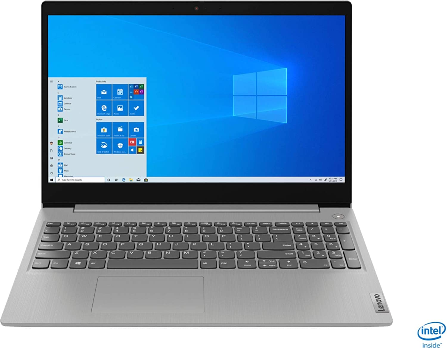 Lenovo - IdeaPad 3 15" Laptop - Intel Core i3-1005G1 - 8GB Memory - 256GB SSD - Platinum Grey - 81WE011UUS - image 1 of 6