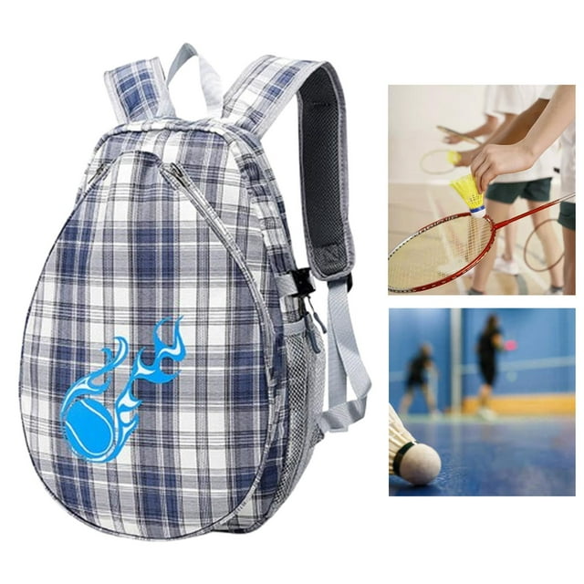 Mochila De Tenis, Bolsa De Bádminton, Bolsa De Fitness, Bolsa Para Raqueta De Bádminton, Color Cuadros Cuadros grises