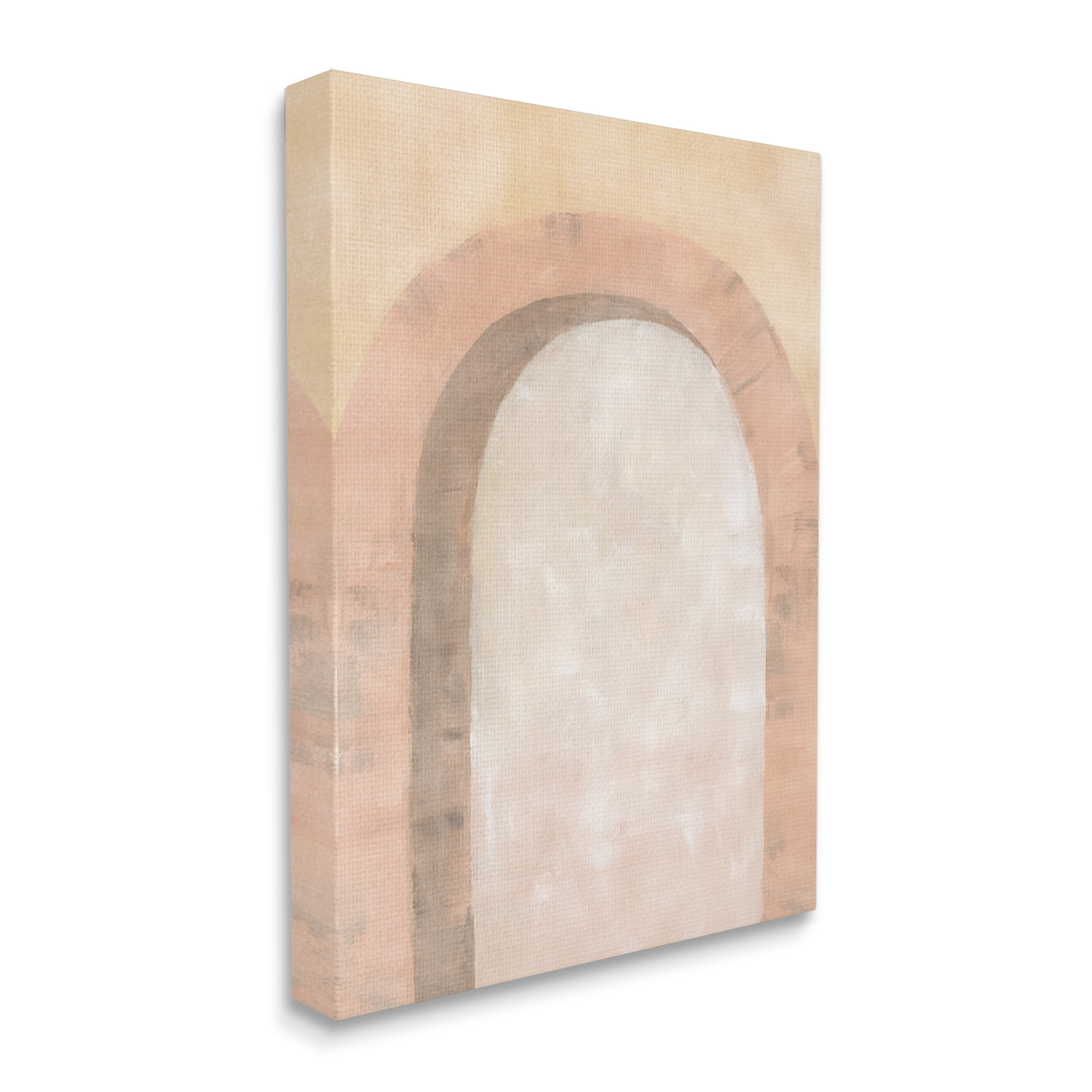 Stupell Industries Modern Muted Arch Abstract Painting Gallery Wrapped Canvas Art Print Wall Art, 36 x 48