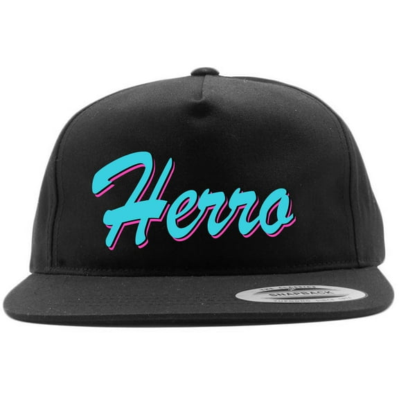 BLACK Snapback Heat Tyler Herro Vice City Logo Hat