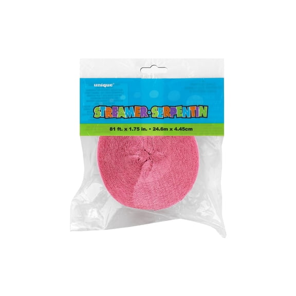 Pastel Pink Crepe Paper Streamers, 81ft