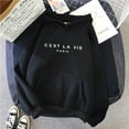 thumbnail image 5 of Loose Hooded Sweater Student Hoodie With Letter Print Sports Tops, 5 of 10