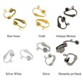 thumbnail image 3 of Pendientes con Clip Zulema 12 piezas convertidor de Espacios en Blanco con plata, 3 of 8
