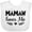 AA-White, variant on Inktastic Mamaw Loves Me Grandchild Girls Baby Bib