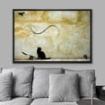 thumbnail image 3 of wall26 Framed Canvas Print Wall Art Banksy Cat and Flying Superhero Mouse Graffiti &amp; Street Art Pop Culture Illustrations Pop Art Bohemian Dark for Living Room, Bedroom, Office - 16"x24&quot, 3 of 5