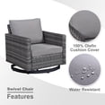 thumbnail image 6 of OPOHORO 8PCS Patio Furniture Set with Propane Fire Pit, Gray Wicker Rattan Furniture Set for Outside with Sectional Couch Patio Swivel Chairs Rectangular Propane Firepit Table - Gray, 6 of 15