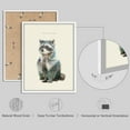 thumbnail image 2 of PixonSign Framed Wall Art Inspirational Animals Double Exposure Posters, Set of 3 Cute Pets Portrait Illustrations Wall Decor, Adhesive Canvas Prints for Home Decor - 12"x16" White, 2 of 5