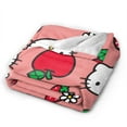 thumbnail image 5 of Hello Kitty Throw Blanket, Cozy Flannel Blankets For Boys Girls, Super Soft Warm Blanket For Couch Sofa Bed, 5 of 9