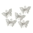 thumbnail image 5 of BLESIYA 6x50Pcs Butterfly Charms Findings Pendents for Hairpin Earrings Birthday Gifts B 6 Pcs, 5 of 8