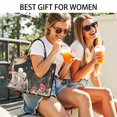 thumbnail image 5 of Large Capacity Tote Bag,Red Mushroom Skull Black Pattern Handbag Fashion Luxury Tote Bag,15.7"x13"x 5.1" Inches,Laptop Compatible, 5 of 6