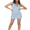 thumbnail image 1 of MesaSe Impression Tricot Robe Bodycon pour les Femmes Y2K Évider Robes Sans Manches Robe de Plage d'Été, 1 of 5