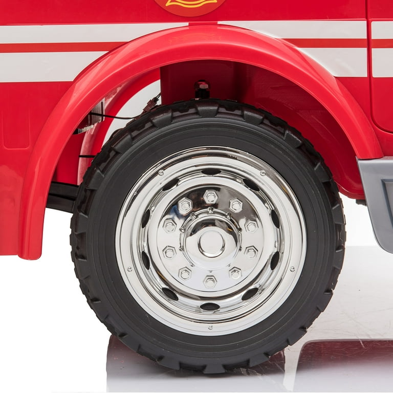 Mack Truck Fire Engine Two Seater Ride On, 12V Battery, 41 OFF