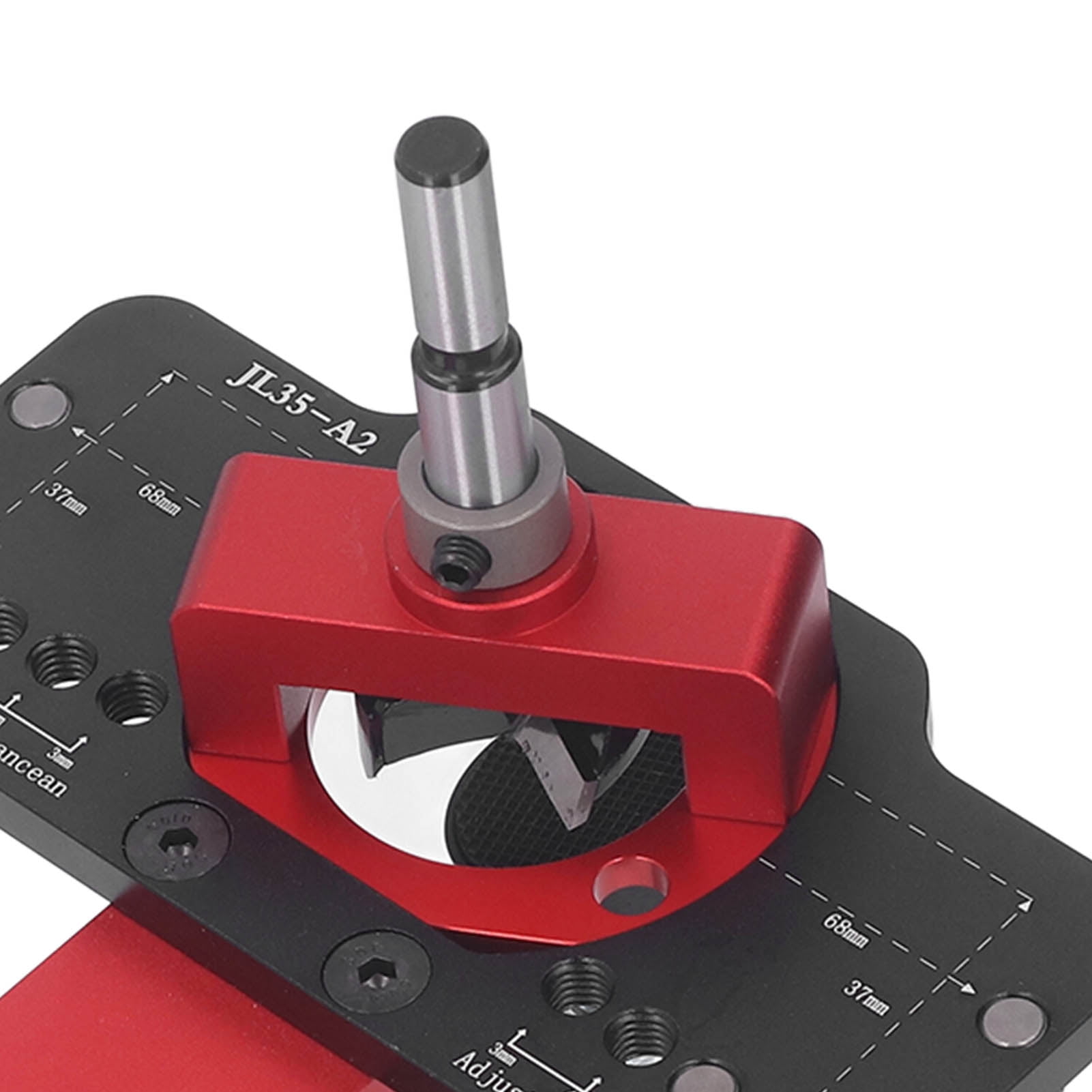 Rupoun 35mm Hinge Jig Drilling Hole Puncher Concealed Guide Locator Tool Aluminum Alloy 1.38 inches