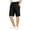Black, variant on Boys Chino Shorts with Pockets Casual Elastic Waist Relaxed Fit Stretch Kids School Uniform,Black,3-4 Years