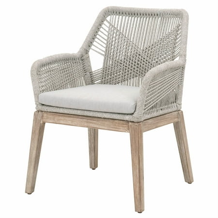 Maklaine Rope Weave Patio Dining Arm, Outdoor Patio Dining Chairs Canada