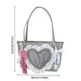 thumbnail image 4 of YIEMEEN Clear Itabag Students School Bag Crossbody Bag Japanese Styles Shoulder Bag, 4 of 21