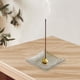 thumbnail image 1 of Quemador de Incienso de Lujo, Bandeja Cuadrada para Cenizas, Soporte para Varitas de Incienso para El Hogar, Yoga, Decoración Del Hogar , Pta Plata Soledad titular de incienso, 1 of 6