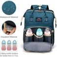 thumbnail image 2 of Diaper Bag Backpack with Changing Station, Large Baby Diaper Bag, Multifunctional Travel Diaper Waterproof Backpack for Baby Boy & Girls, with Portable Diaper Pad, Blue, 2 of 5