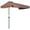 Coffee, variant on Outsunny 7.5ft Half Umbrella Patio Parasol Sun Shade, Crank Handle, Grey