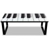 thumbnail image 7 of vidaXL Coffee Table with Piano Printing Glass Top, 7 of 7