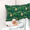 thumbnail image 6 of Kll St Patrick'S Day9 Pillow Covers Envelope Closure,Super Soft And Cozy Fuzzy Fleece Pillow Case Cover 14"X20", 6 of 8