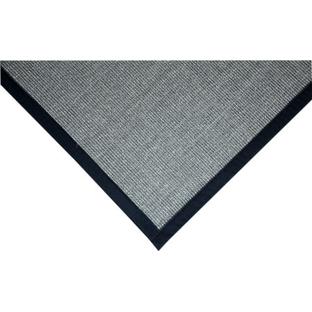 Hall Carpet Runner Dean Island Gray/Black Natural Sisal Hall/Entrance/Landing Slip Resistant Carpet Runner Rug 29
