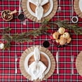 thumbnail image 6 of DII Glad Tidings Plaid Tablecloth, 60x84 Inches, Cotton, Machine Washable, 6 of 7