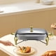 thumbnail image 1 of Plato para frotar BLESIY juego de Buffet calentador de comida de Acero inoxidable, 1 of 8