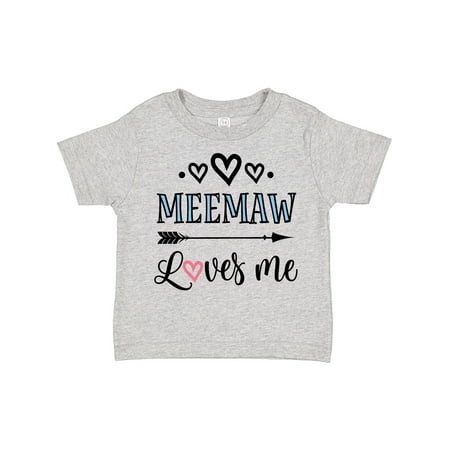 

Inktastic My Meemaw Loves Me Girls Gift Toddler Toddler Girl T-Shirt