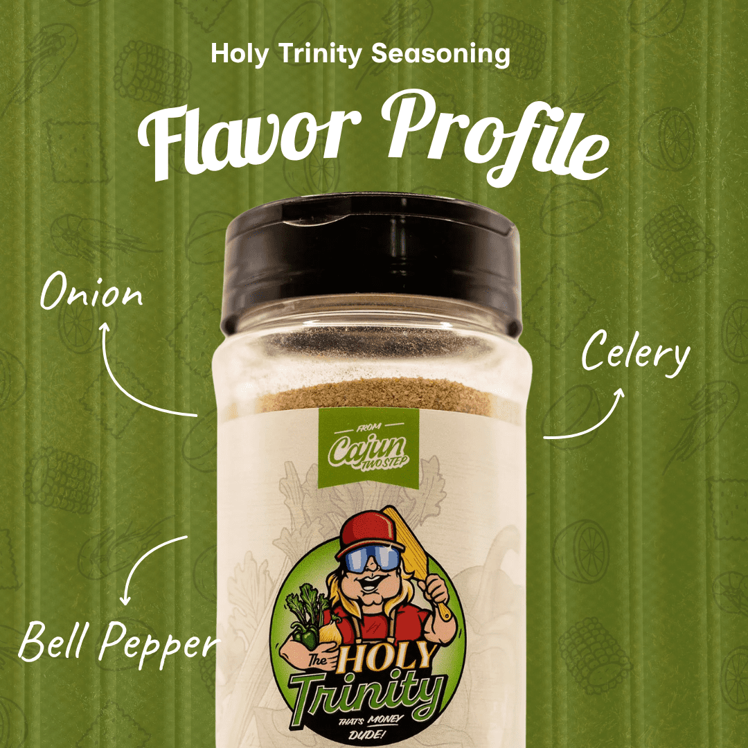 (12 pack) Cajun Two Step Holy Trinity 8 oz Seasoning