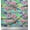 Mint Green, variant on Soimoi Purple Silk Fabric Leaves,Pink Flower & Butterfly Printed Fabric 1 Yard 42 Inch Wide