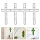 thumbnail image 3 of GAXIRE 4 marcos de metal con forma de cruz para corona de flores, bricolaje, marco de hierro, proyecto de manualidades., 3 of 7