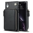 thumbnail image 1 of Funda tipo cartera para iPhone XR con tarjetero y correa para el hombro para mujer, 1 of 5