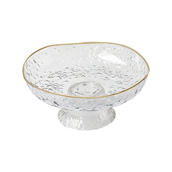Miogawg Fruit Bowl, Decorative Glass Bowl, Decorative Pedestal Bowl For Home Kitchen Decor, Fruit & Vegetables Holder Storage