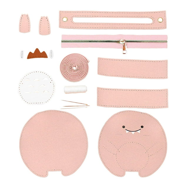 Suministros para hacer bolsos de cuero PU DIY jinwen Rosado