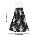 thumbnail image 2 of Haosy 2 Pack Kitchen Wash Cloths with Hanging Loops Absorbent Absorbent Quick Drying Hand Towels, Cartoon Mummy Dance, 2 of 7