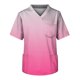 thumbnail image 1 of Men's Short Sleeve V Neck Gradient Print Chest Pocket Carer Top 5XL, 1 of 3
