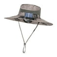 thumbnail image 4 of Sombrero para el sol Fernando con ventilador de refrigeración caqui ajustable, 4 of 8