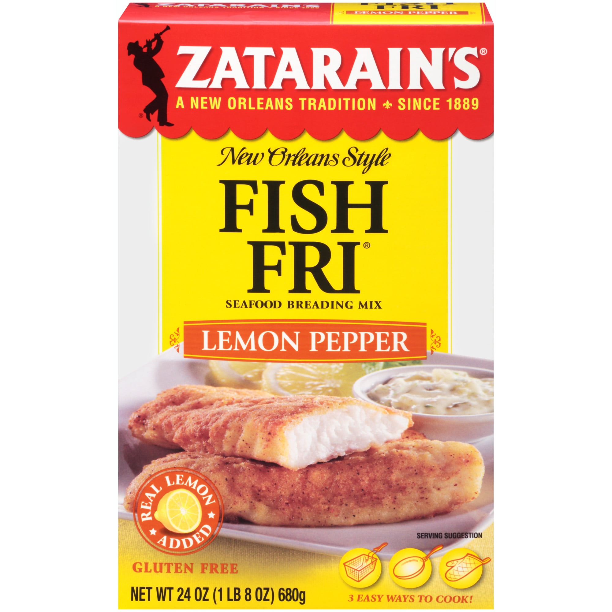 Zatarain's Lemon Pepper Fish Fri, 24 oz